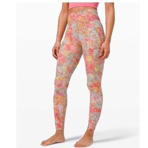 LULULEMON Unlimit High-Rise Tight 25" Inflorescence Multi Size 4